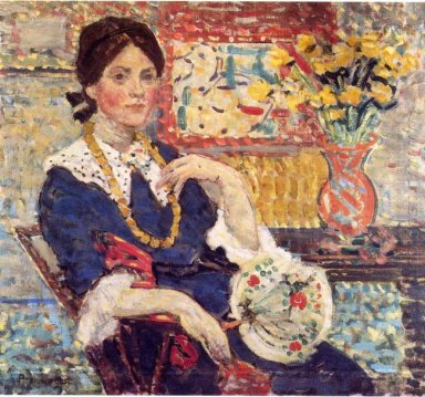 Le Rouge Portret van Miss Edith King
