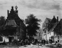 Il municipio e il mercato al Naarden