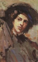 Retrato de Nadezhda Komarovskaya 1908