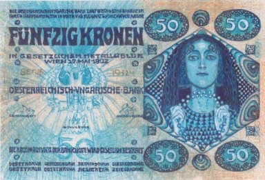 Ontwerp voor het ontwerp van 50 Kronen 1902