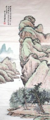 Montanha único - pintura chinesa