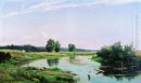 Пейзаж с озером 1886
