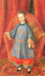 Lenna, filha do artista, em um traje chinês