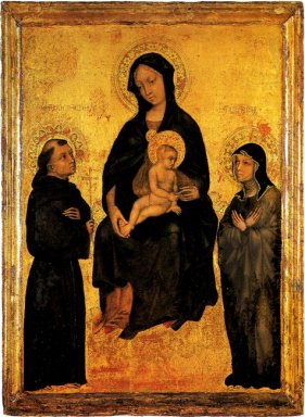 Madonna in Gloria tra San Francesco e Santa Chiara Gentile