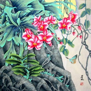 Fleurs - peinture chinoise