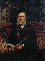 Portrait de l'artiste A P Bogolubov 1876