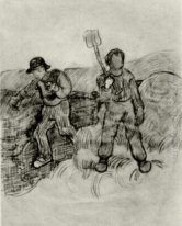 En Såningsmannen och en man med en spade 1890