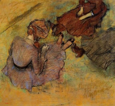 femme assise sur l\'herbe 1882