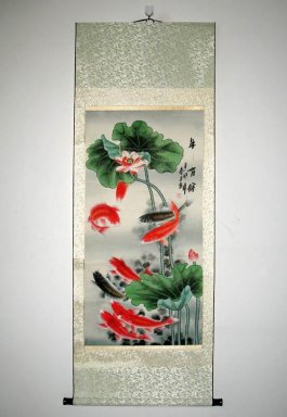 Рыба - Смонтированный - Китайская живопись