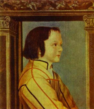 Porträt eines Jungen mit Kastanien Haar