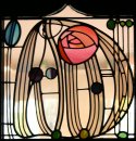 Stained glass window, The Hill House Glasgow
