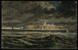 Tynemouth Priory dari Laut