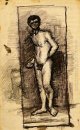 Standing Male Nude visto di fronte 2