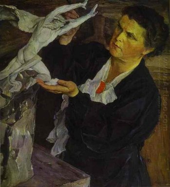 Retrato de Vera Mukhina 1940