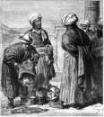 Turkmènes Représentant trophées de guerre pour Khiva Khan 1868