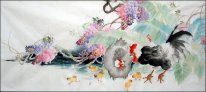 Петух - китайской живописи