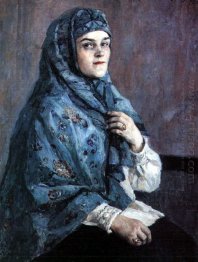 Retrato da princesa P I Shcherbatova 1910