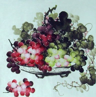 Vindruvor - kinesisk målning