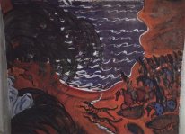 Para esboçar o desenho de uma cortina para o balé Scheherazade 1