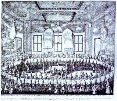 The Wedding Feast of Peter I and Catherine in the Winter Palace