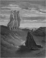 Abraham a Dios y dos ángeles Png 1852