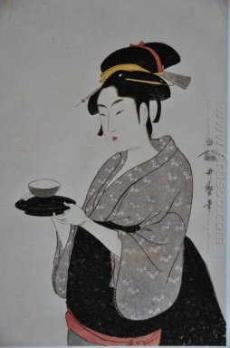 Retrato de Naniwaya Okita 1793
