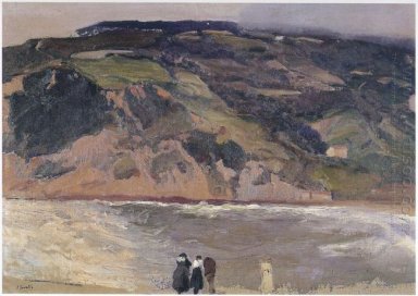 El rompeolas en San Sebastian 1917
