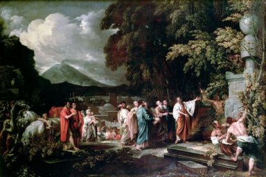 Cicéron et les magistrats découvrant le tombeau d\'Archimède