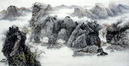 Gunung Dan Air - Lukisan Cina