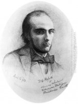 Retrato de William Rossetti Naranja 1853