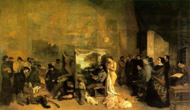 Le studio de l\'artiste 1855