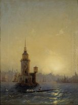 Lihat Of Leandrovsk Menara Di Konstantinopel 1848