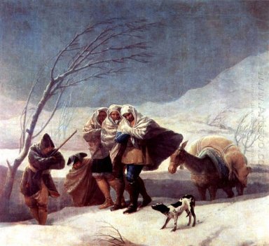 Den Snöstorm Winter 1787