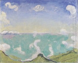Paisagem em Caux com o aumento Nuvens 1917