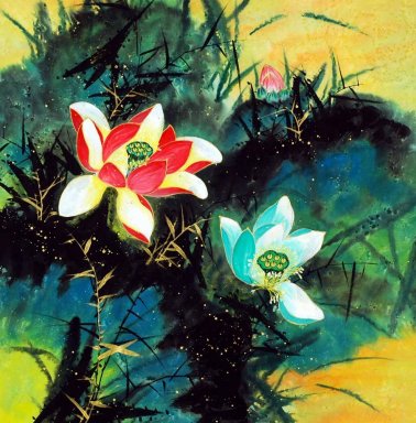 Lotus Chinees schilderij