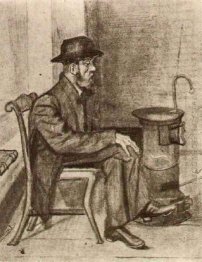 Old Man Warming Himself 1881