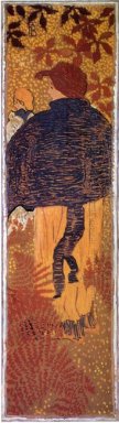 Donna In A Blue Pelerine 1898