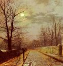 Lane dans le Cheshire 1883