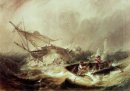 Rowing to rescue shipwrecked sailors off the Northumberland Coas