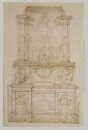 Design For Julius Ii Tomb First Version