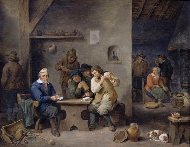 Figures Gambling in a Tavern