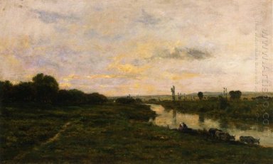 Sapi On The Bank Of The Seine Di Conflans 1876
