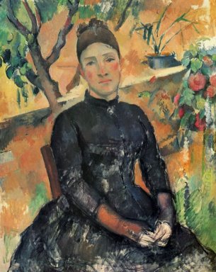 Madame Cézanne na estufa