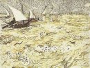 En fiskebåt At Sea 1888 2