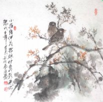 Birds & Flower - Pintura Chinse