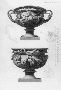 Le vase Warwick So Called Un marbre objet antique célèbre Trouvé