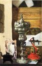 Cáliz de plata, de bronce japonés y Tapir Red