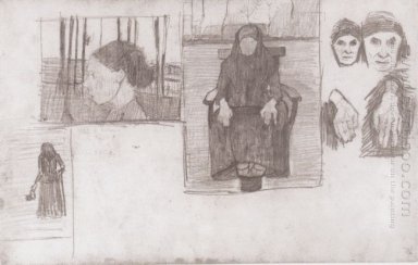 Composición boceto de Old Sentado