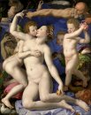 Uma alegoria com Venus e Cupido