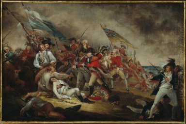 A morte do general Warren na batalha de Bunker Hill, Junho